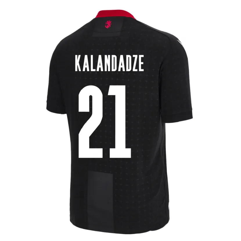 Danxen Børn Georgia Mariam Kalandadze #21 Sort Udebane Spillertrøjer 24-26 Trøje T-Shirt