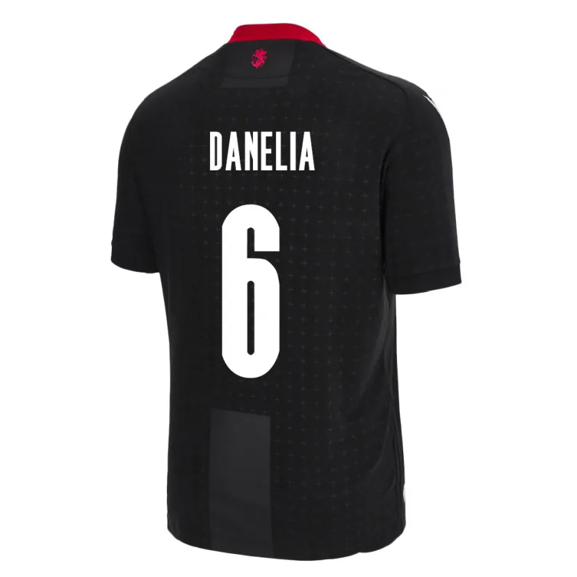 Danxen Børn Georgia Natia Danelia #6 Sort Udebane Spillertrøjer 24-26 Trøje T-Shirt