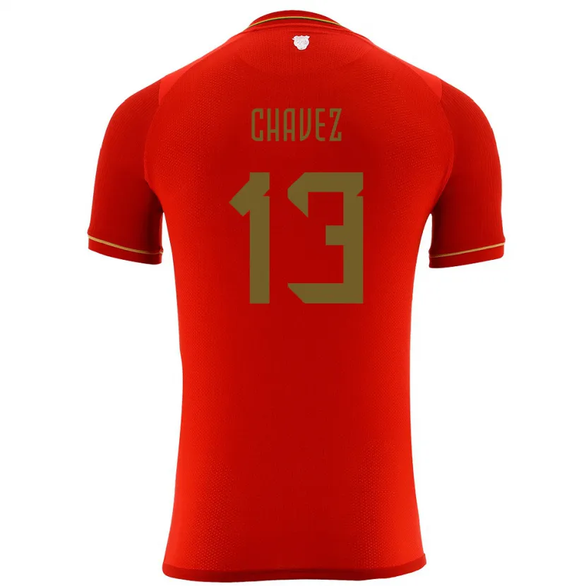 Danxen Børn Bolivia Lucas Chávez #13 Rød Udebane Spillertrøjer 24-26 Trøje T-Shirt