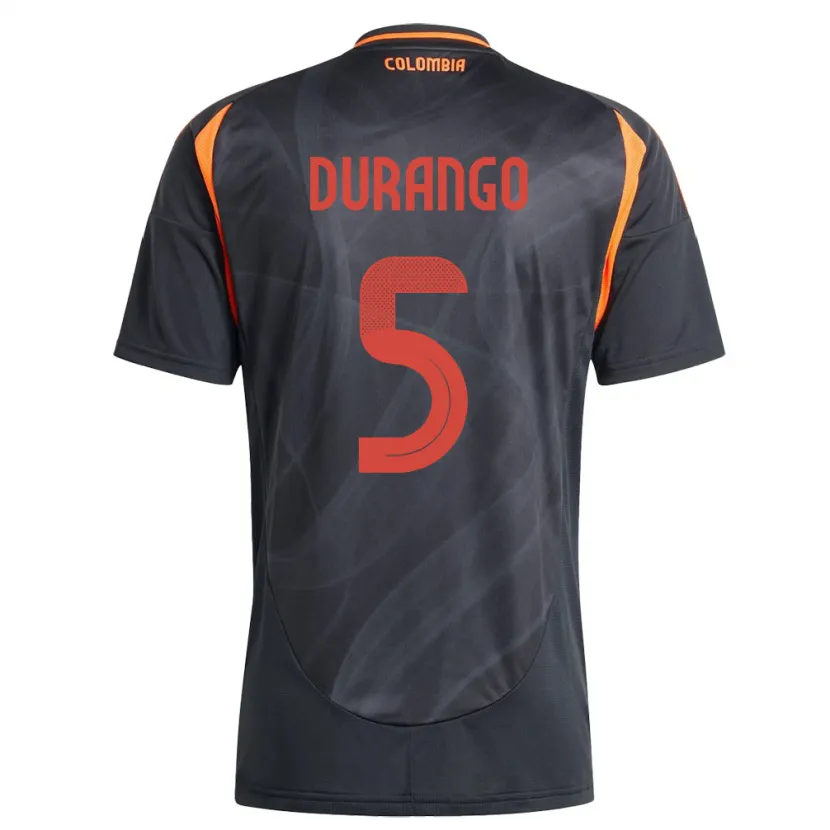 Danxen Børn Colombia Lorena Durango #5 Sort Udebane Spillertrøjer 24-26 Trøje T-Shirt