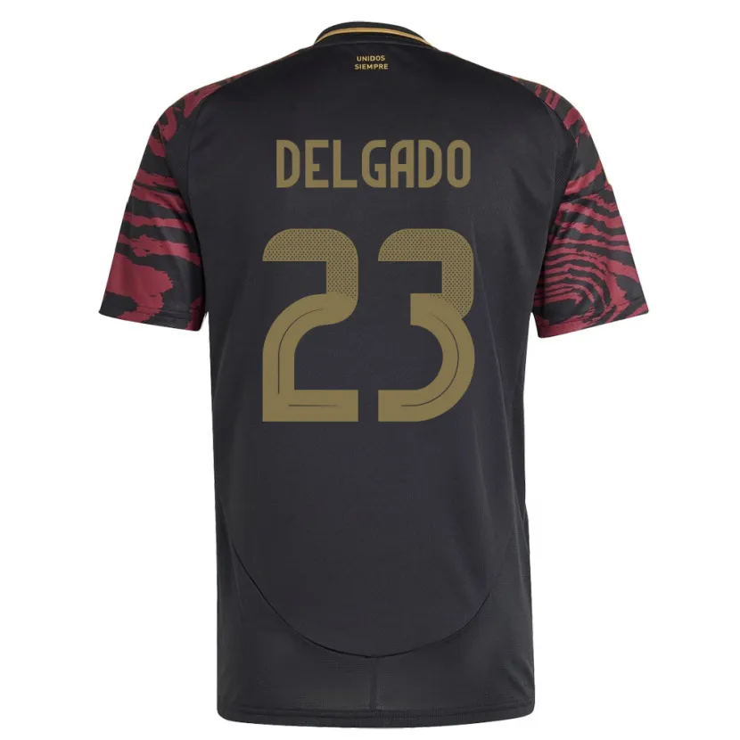 Danxen Børn Peru Valentino Delgado #23 Sort Udebane Spillertrøjer 24-26 Trøje T-Shirt