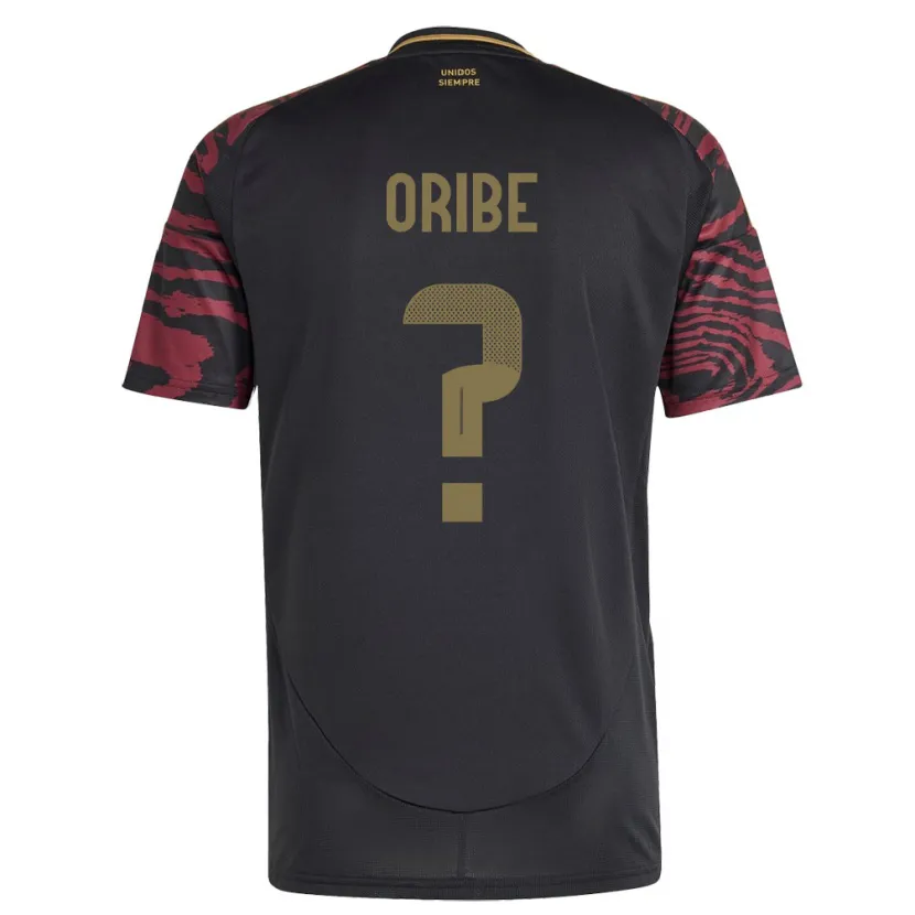 Danxen Børn Peru Fabiana Oribe #0 Sort Udebane Spillertrøjer 24-26 Trøje T-Shirt