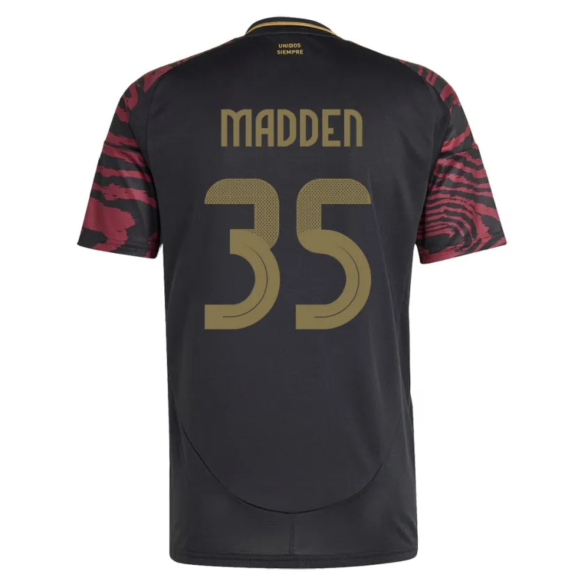 Danxen Børn Peru Savannah Madden #35 Sort Udebane Spillertrøjer 24-26 Trøje T-Shirt