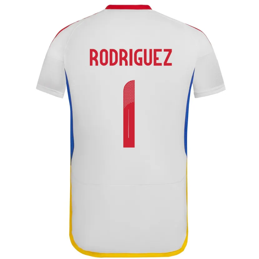 Danxen Børn Venezuela Samuel Rodriguez #1 Hvid Udebane Spillertrøjer 24-26 Trøje T-Shirt