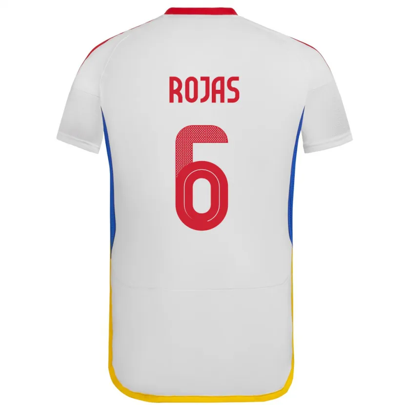 Danxen Børn Venezuela Carlos Rojas #6 Hvid Udebane Spillertrøjer 24-26 Trøje T-Shirt