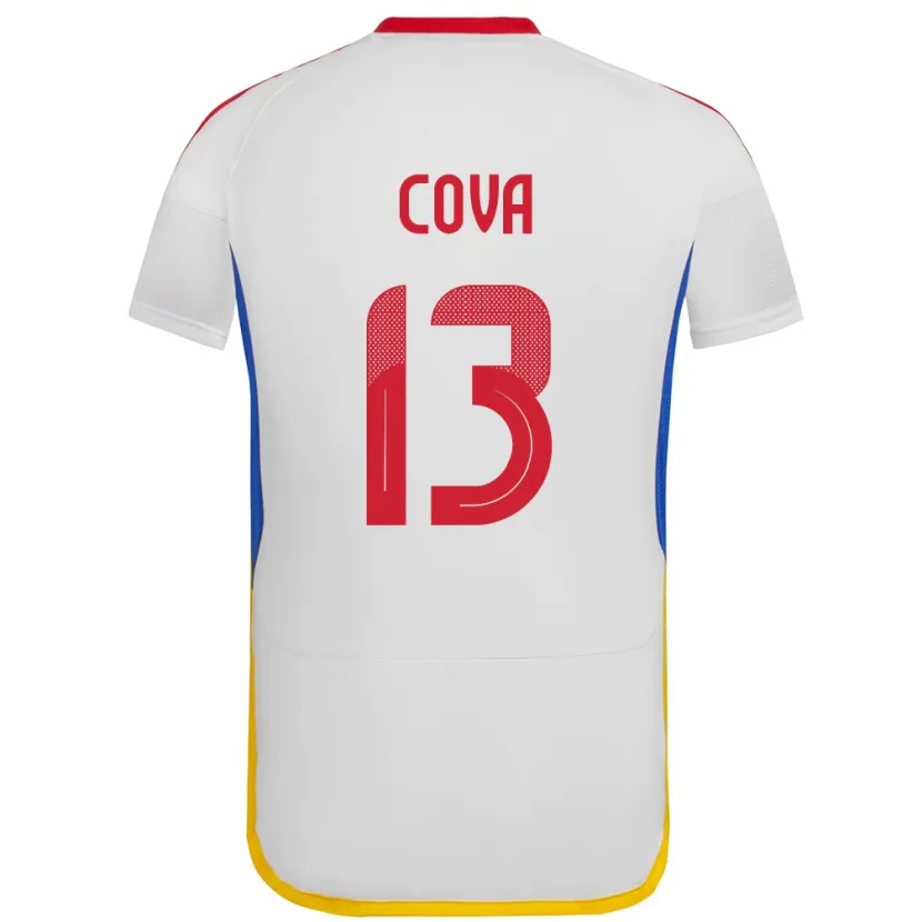 Danxen Børn Venezuela Alejandro Cova #13 Hvid Udebane Spillertrøjer 24-26 Trøje T-Shirt