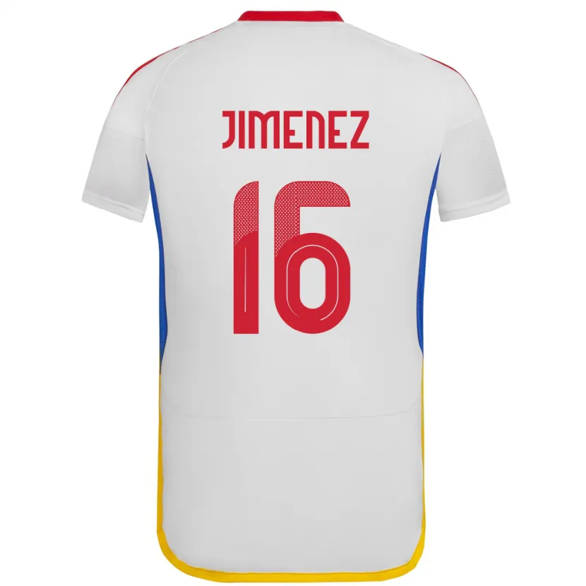 Danxen Børn Venezuela Néstor Jiménez #16 Hvid Udebane Spillertrøjer 24-26 Trøje T-Shirt