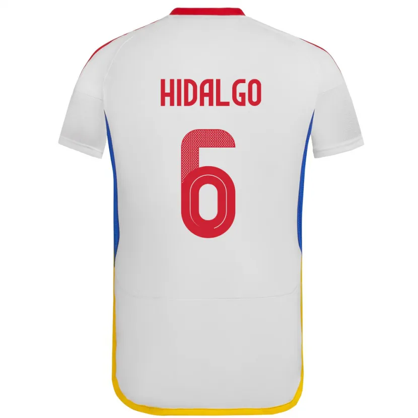 Danxen Børn Venezuela Rai Hidalgo #6 Hvid Udebane Spillertrøjer 24-26 Trøje T-Shirt