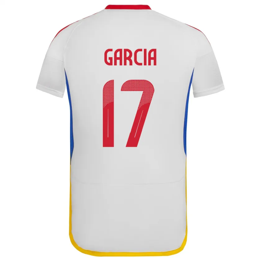 Danxen Børn Venezuela Gabriela García #17 Hvid Udebane Spillertrøjer 24-26 Trøje T-Shirt