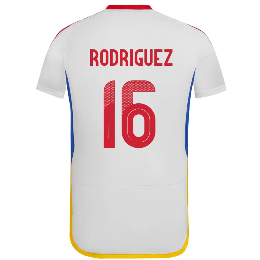 Danxen Børn Venezuela Arianna Rodríguez #16 Hvid Udebane Spillertrøjer 24-26 Trøje T-Shirt