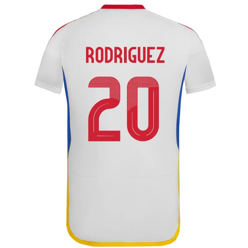 Danxen Børn Venezuela Dayana Rodríguez #20 Hvid Udebane Spillertrøjer 24-26 Trøje T-Shirt