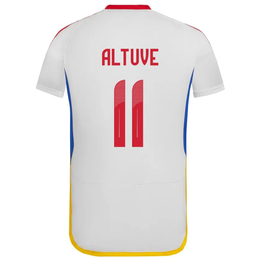 Danxen Børn Venezuela Oriana Altuve #11 Hvid Udebane Spillertrøjer 24-26 Trøje T-Shirt