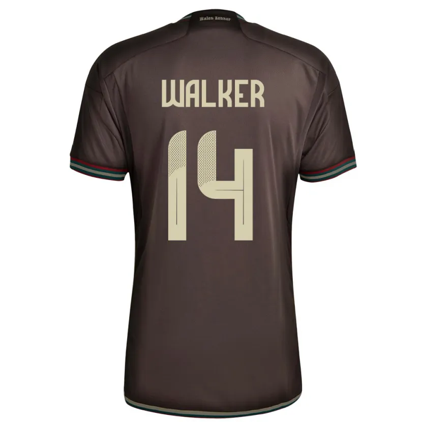 Danxen Børn Jamaica Ricshya Walker #14 Nat Brun Udebane Spillertrøjer 24-26 Trøje T-Shirt