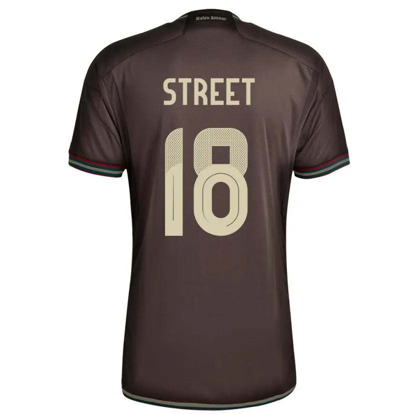 Danxen Børn Jamaica Sydnie Street #18 Nat Brun Udebane Spillertrøjer 24-26 Trøje T-Shirt