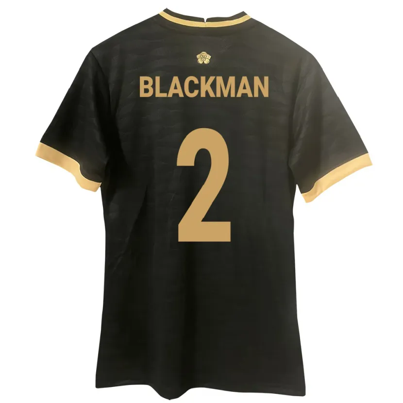 Danxen Børn Panama César Blackman #2 Sort Udebane Spillertrøjer 24-26 Trøje T-Shirt