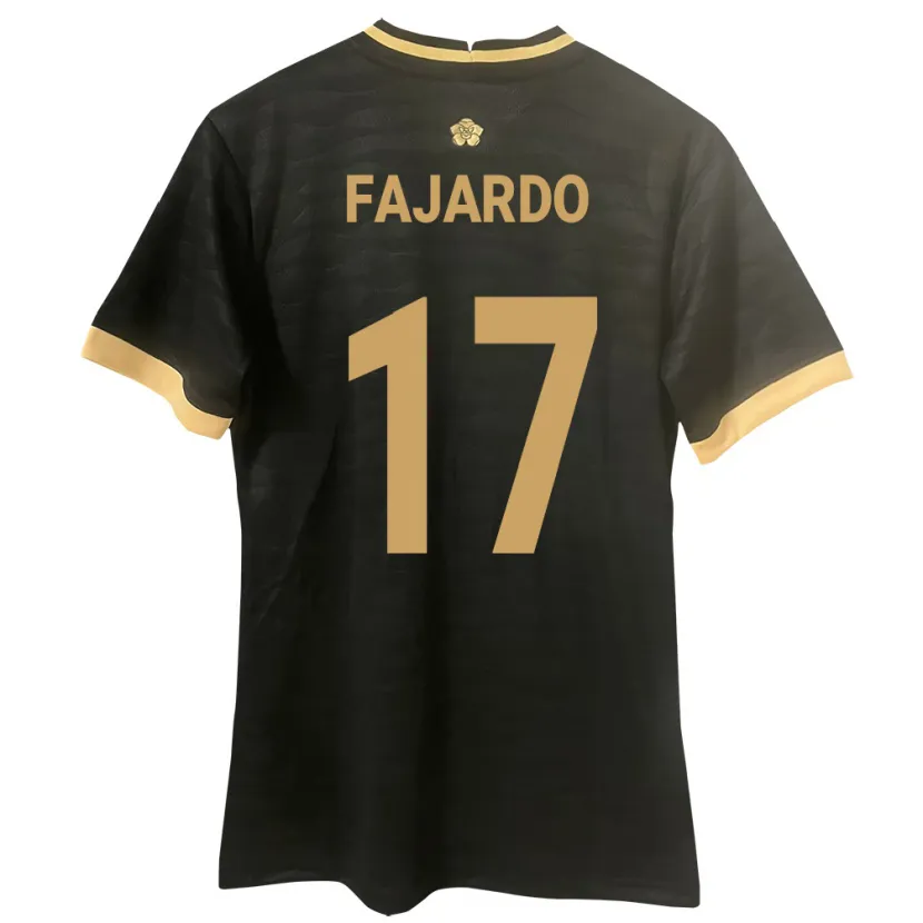 Danxen Børn Panama José Fajardo #17 Sort Udebane Spillertrøjer 24-26 Trøje T-Shirt