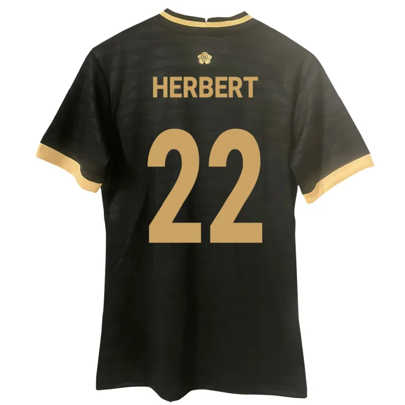 Danxen Børn Panama Antony Herbert #22 Sort Udebane Spillertrøjer 24-26 Trøje T-Shirt