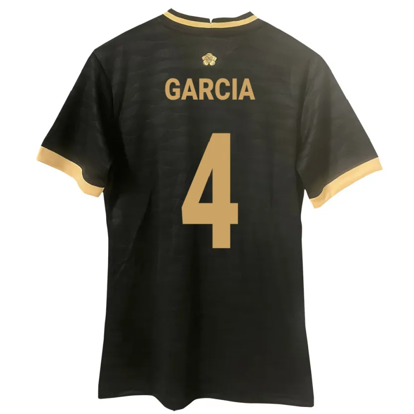 Danxen Børn Panama Giancarlos García #4 Sort Udebane Spillertrøjer 24-26 Trøje T-Shirt