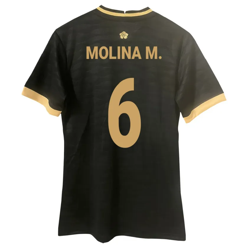 Danxen Børn Panama Mariana Molina #6 Sort Udebane Spillertrøjer 24-26 Trøje T-Shirt