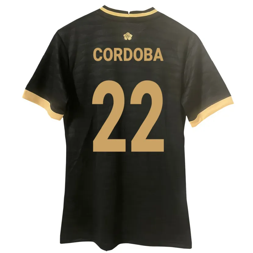 Danxen Børn Panama Farissa Córdoba #22 Sort Udebane Spillertrøjer 24-26 Trøje T-Shirt