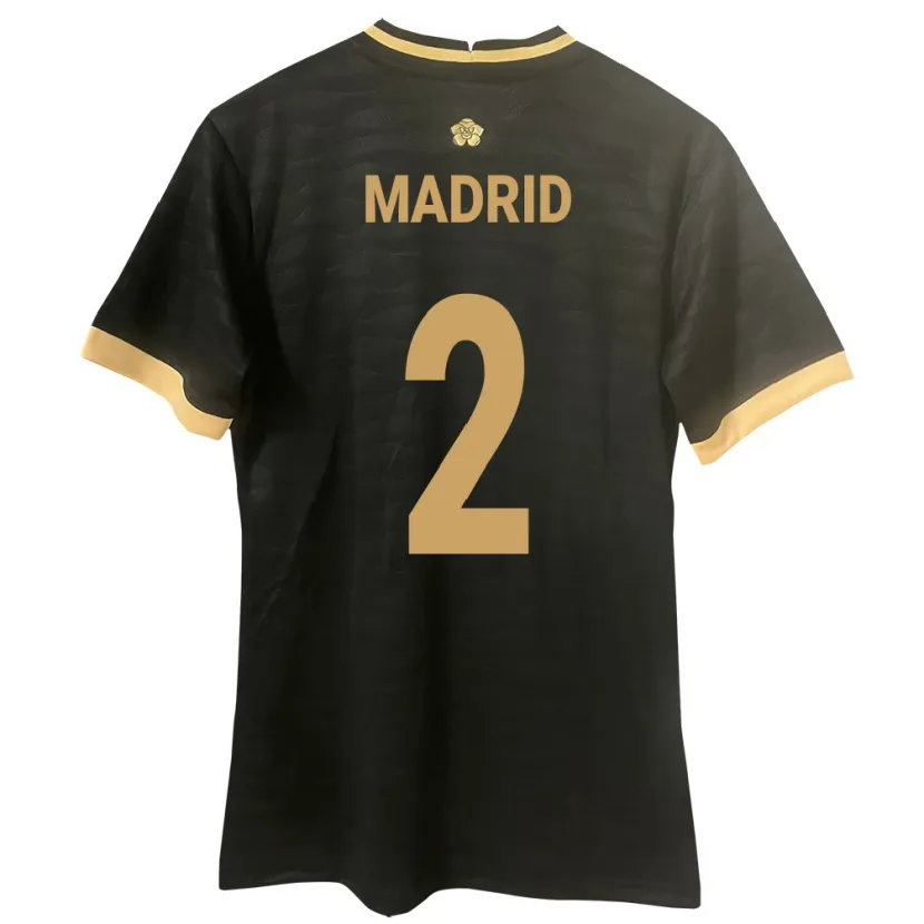 Danxen Børn Panama Dayane Madrid #2 Sort Udebane Spillertrøjer 24-26 Trøje T-Shirt