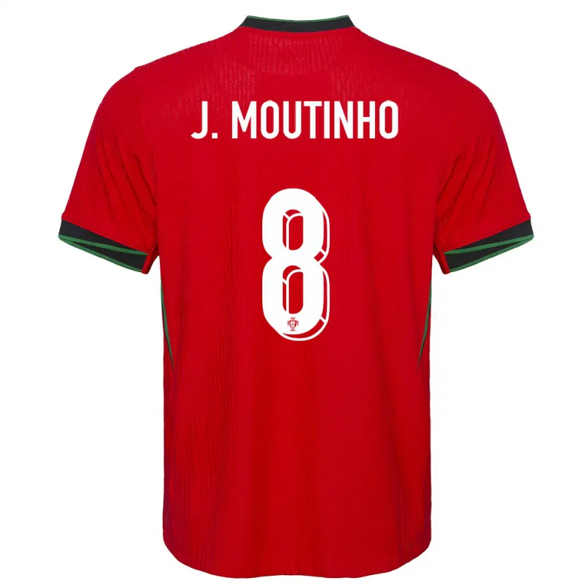 Danxen Mænd Portugal Joao Moutinho #8 Rød Hjemmebane Spillertrøjer 24-26 Trøje T-Shirt