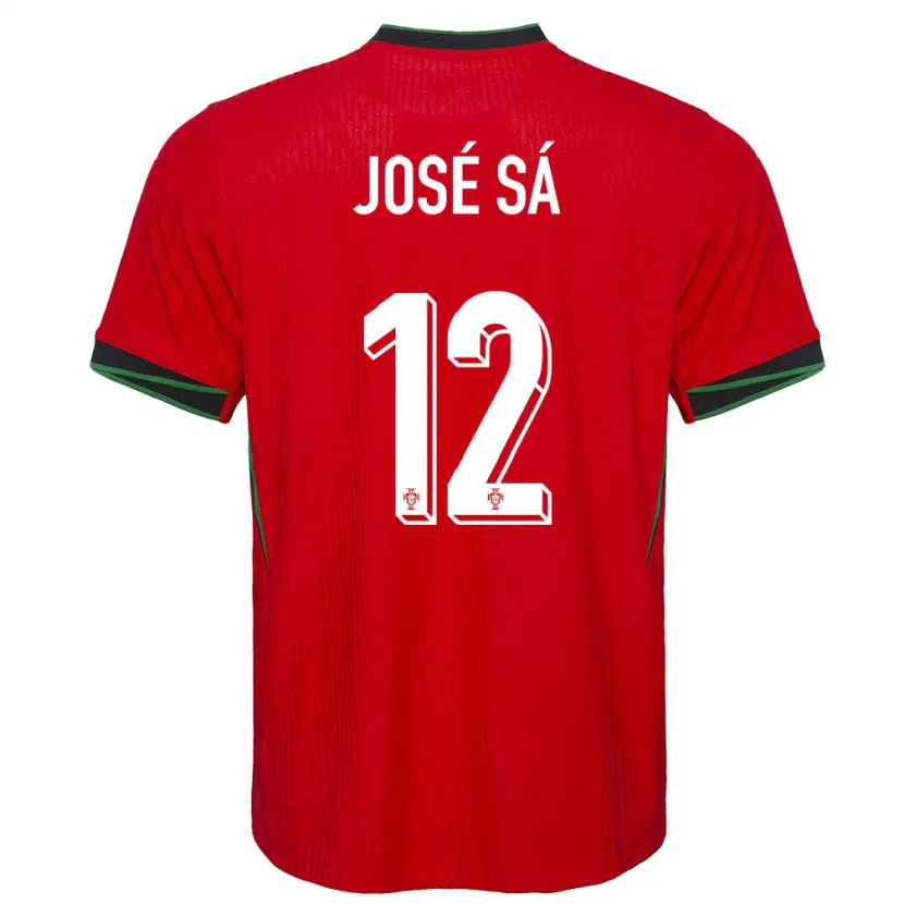 Danxen Mænd Portugal Jose Sa #12 Rød Hjemmebane Spillertrøjer 24-26 Trøje T-Shirt