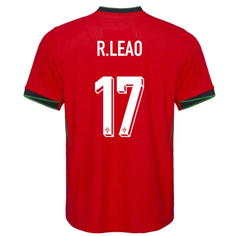 Danxen Mænd Portugal Rafael Leao #17 Rød Hjemmebane Spillertrøjer 24-26 Trøje T-Shirt