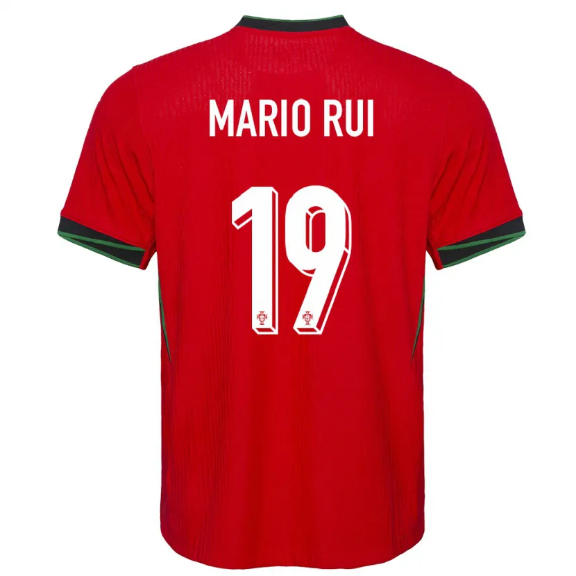 Danxen Mænd Portugal Mario Rui #19 Rød Hjemmebane Spillertrøjer 24-26 Trøje T-Shirt