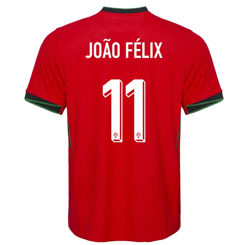 Danxen Mænd Portugal Joao Felix #11 Rød Hjemmebane Spillertrøjer 24-26 Trøje T-Shirt