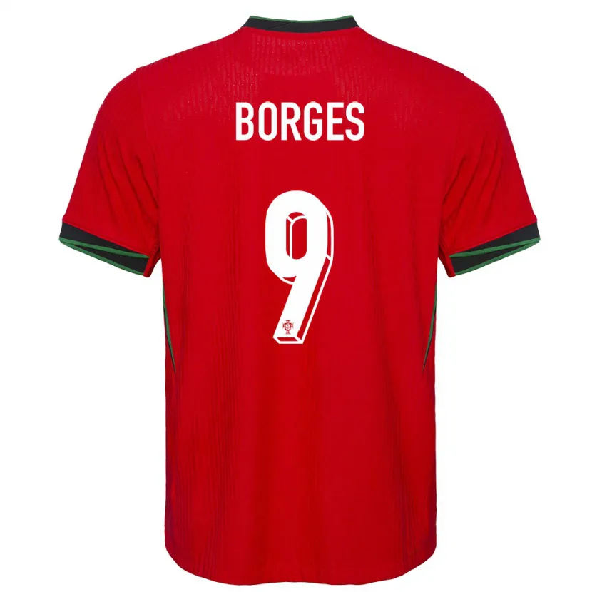 Danxen Mænd Portugal Ana Borges #9 Rød Hjemmebane Spillertrøjer 24-26 Trøje T-Shirt