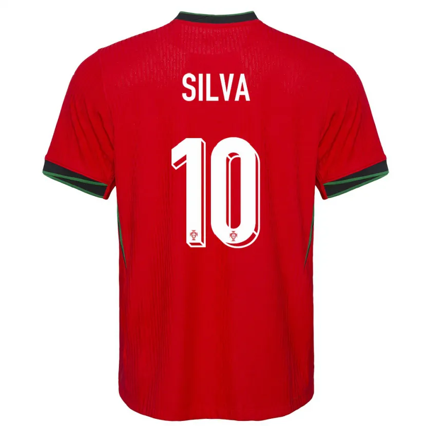 Danxen Mænd Portugal Jessica Silva #10 Rød Hjemmebane Spillertrøjer 24-26 Trøje T-Shirt