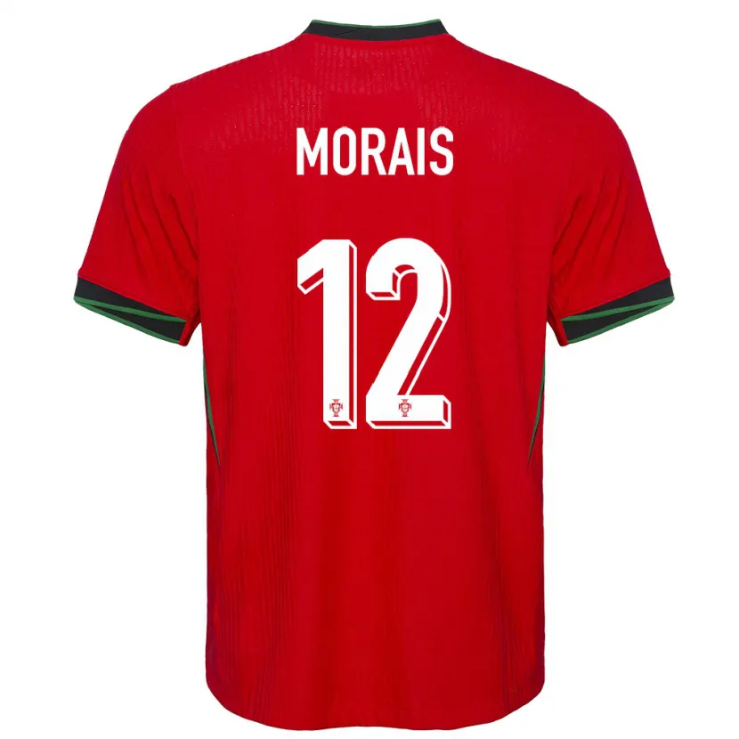 Danxen Mænd Portugal Patricia Morais #12 Rød Hjemmebane Spillertrøjer 24-26 Trøje T-Shirt