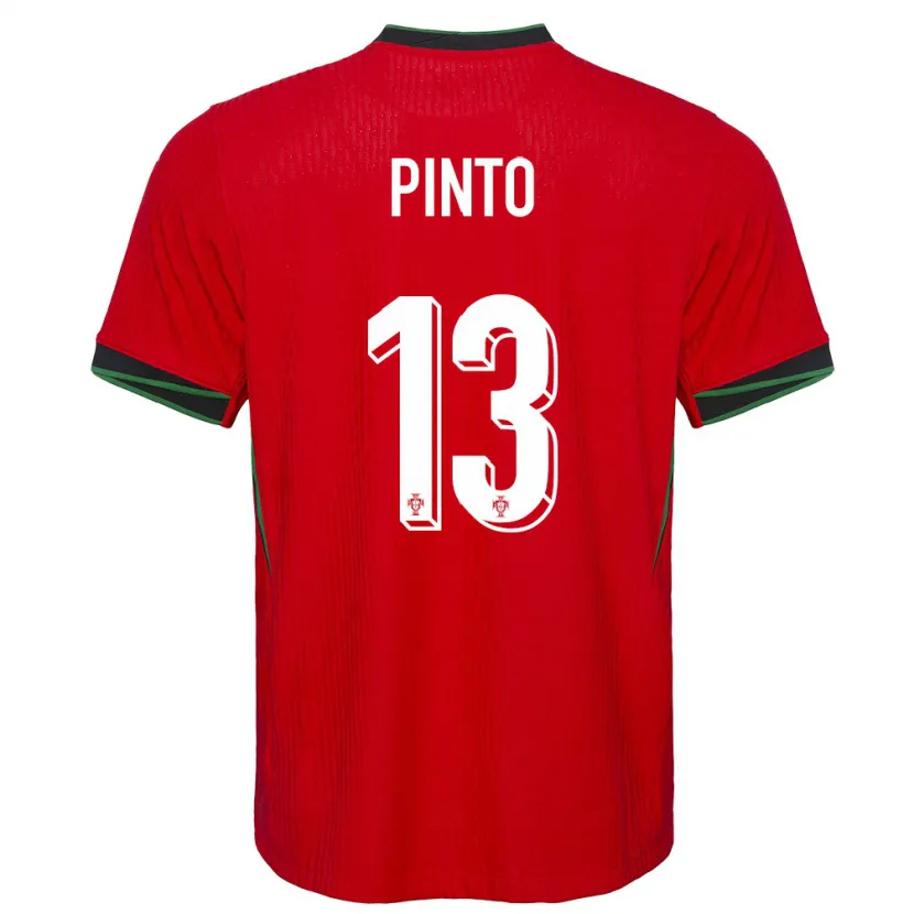 Danxen Mænd Portugal Fatima Pinto #13 Rød Hjemmebane Spillertrøjer 24-26 Trøje T-Shirt