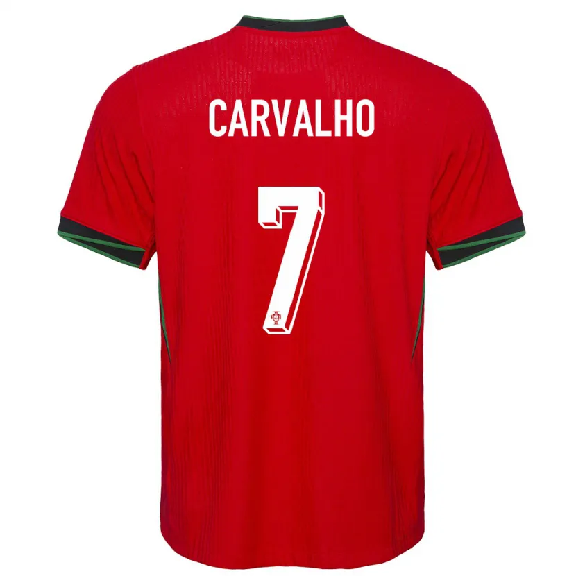 Danxen Mænd Portugal Fabio Carvalho #7 Rød Hjemmebane Spillertrøjer 24-26 Trøje T-Shirt