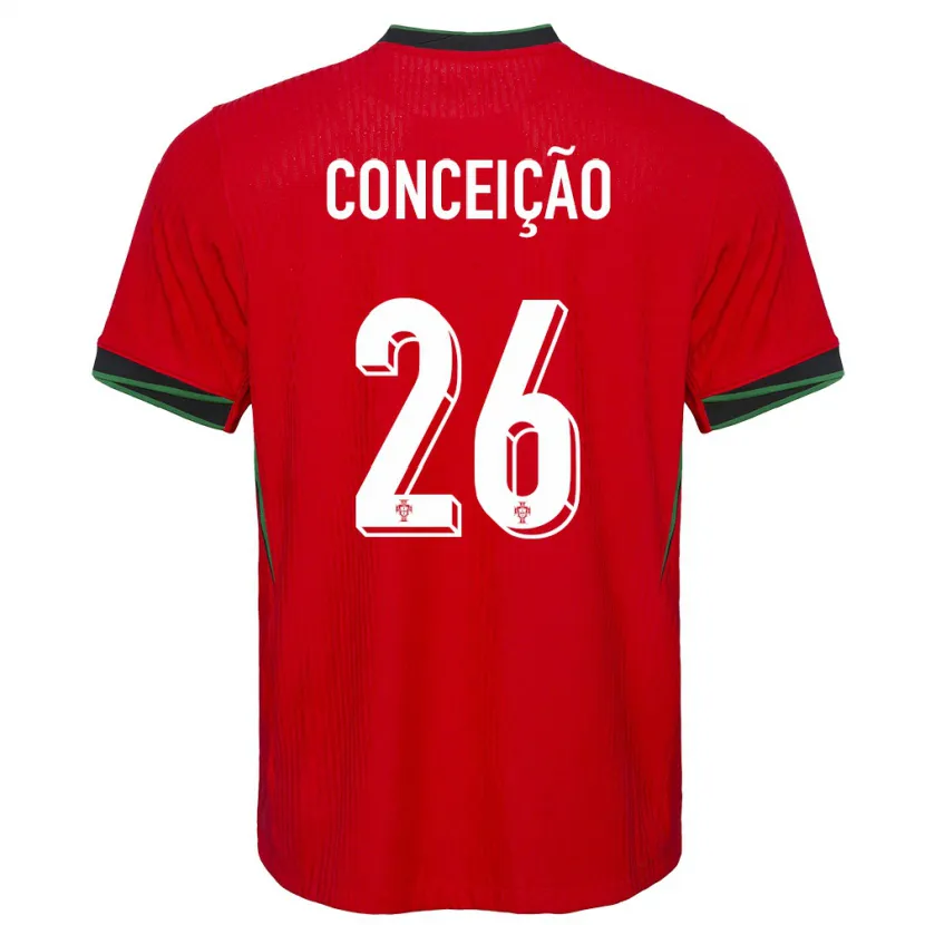 Danxen Mænd Portugal Francisco Conceicao #26 Rød Hjemmebane Spillertrøjer 24-26 Trøje T-Shirt