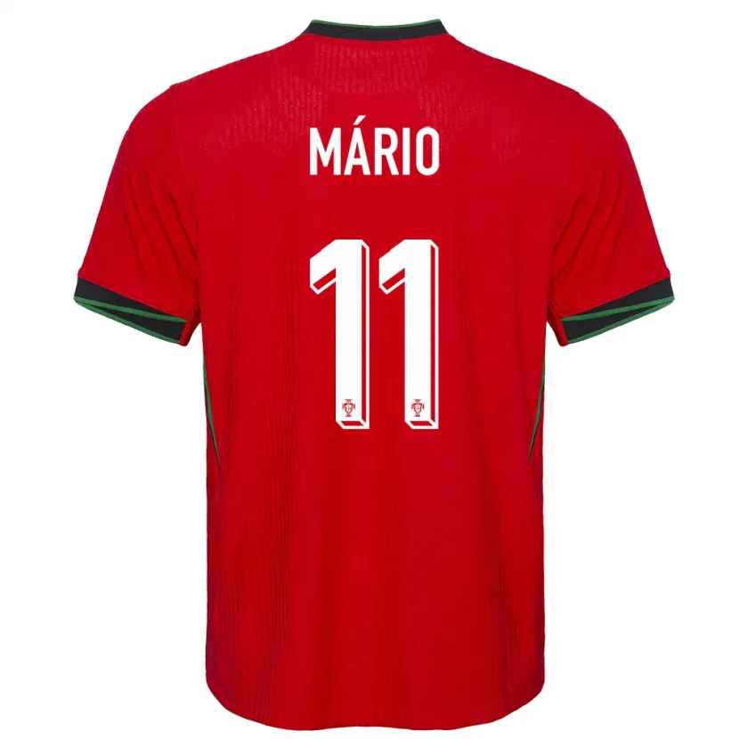 Danxen Mænd Portugal Joao Mario #11 Rød Hjemmebane Spillertrøjer 24-26 Trøje T-Shirt