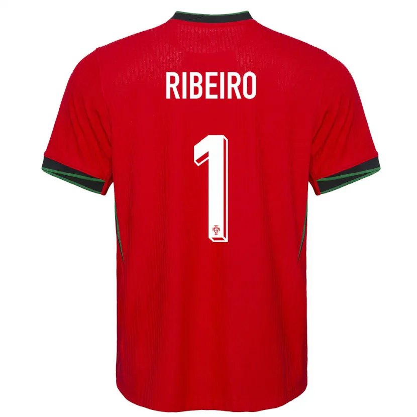 Danxen Mænd Portugal Goncalo Ribeiro #1 Rød Hjemmebane Spillertrøjer 24-26 Trøje T-Shirt