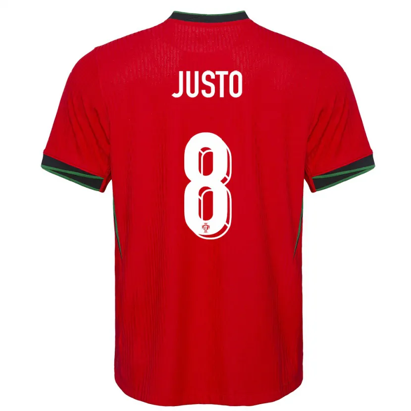 Danxen Mænd Portugal Samuel Justo #8 Rød Hjemmebane Spillertrøjer 24-26 Trøje T-Shirt