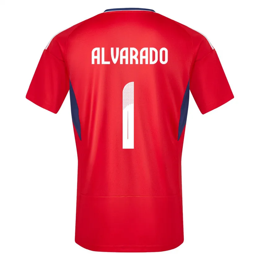 Danxen Mænd Costa Rica Esteban Alvarado #1 Rød Hjemmebane Spillertrøjer 24-26 Trøje T-Shirt