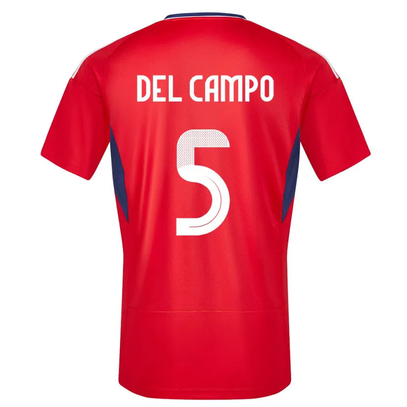 Danxen Mænd Costa Rica Valeria Del Campo #5 Rød Hjemmebane Spillertrøjer 24-26 Trøje T-Shirt