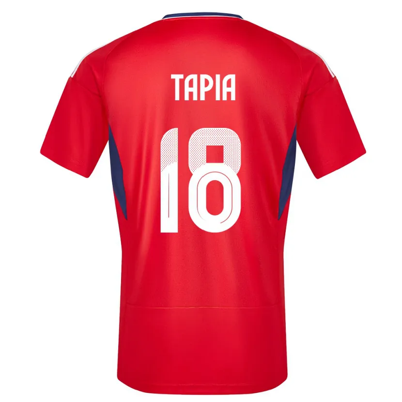 Danxen Mænd Costa Rica Priscilla Tapia #18 Rød Hjemmebane Spillertrøjer 24-26 Trøje T-Shirt