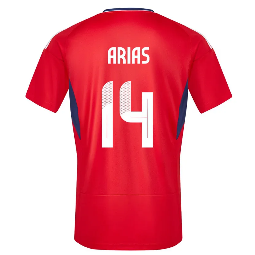 Danxen Mænd Costa Rica Timothy Arias #14 Rød Hjemmebane Spillertrøjer 24-26 Trøje T-Shirt