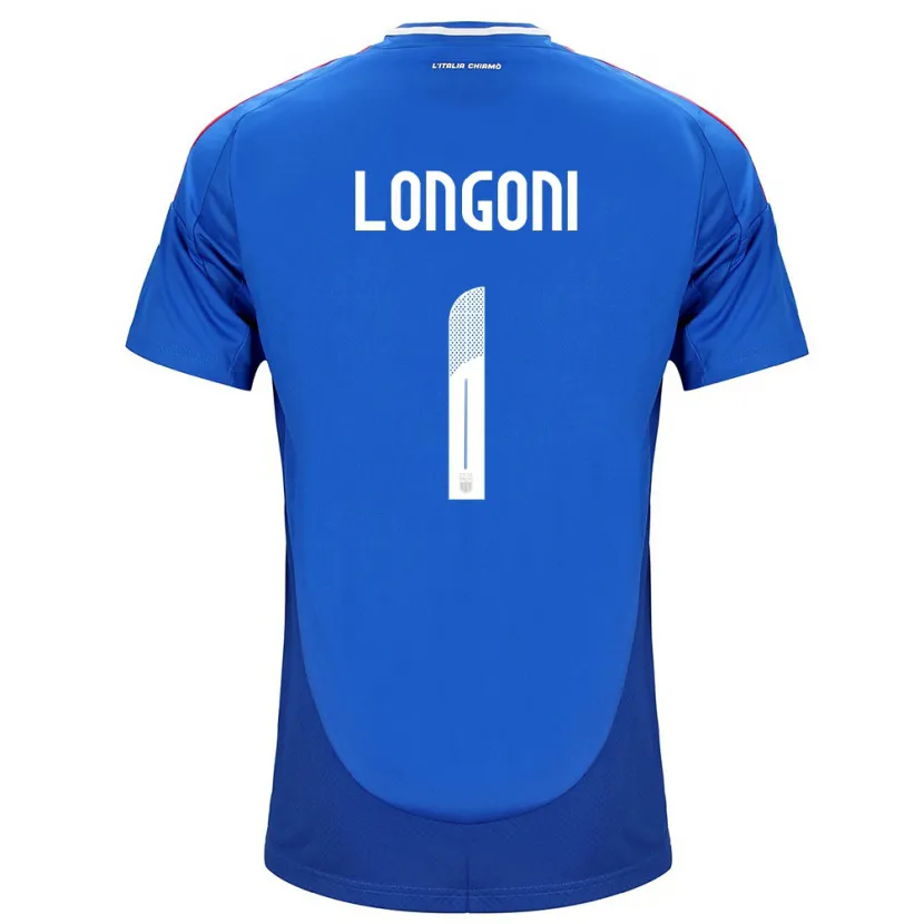 Danxen Mænd Italien Alessandro Longoni #1 Blå Hjemmebane Spillertrøjer 24-26 Trøje T-Shirt