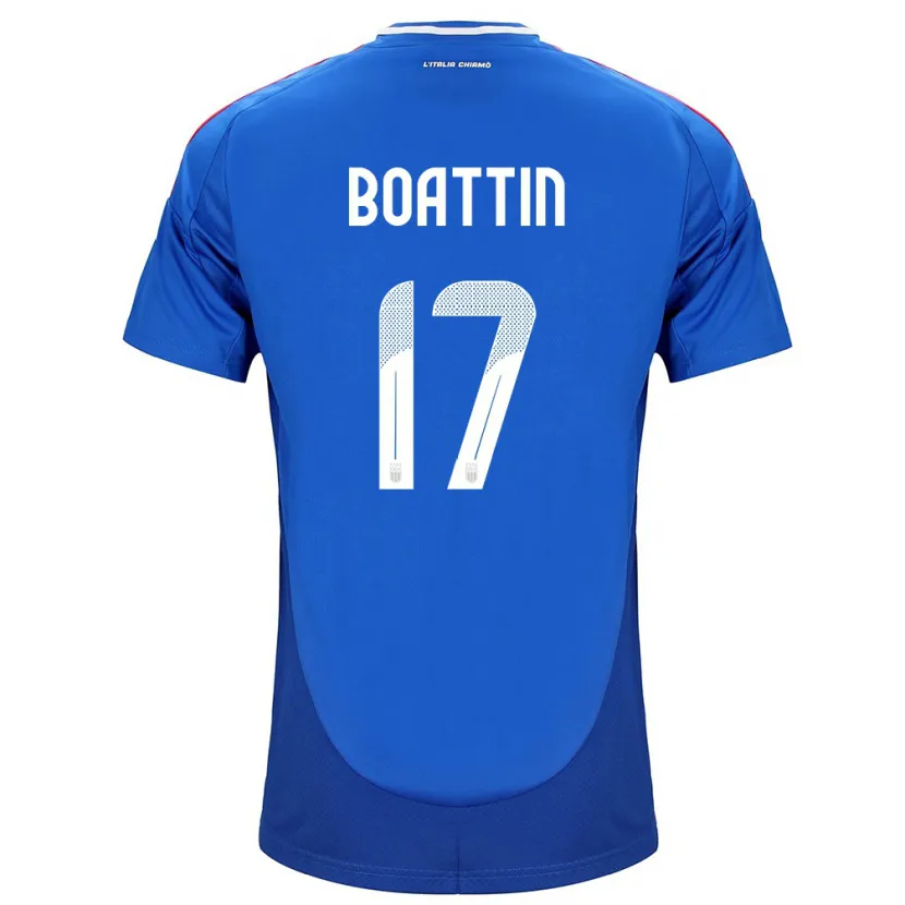 Danxen Mænd Italien Lisa Boattin #17 Blå Hjemmebane Spillertrøjer 24-26 Trøje T-Shirt