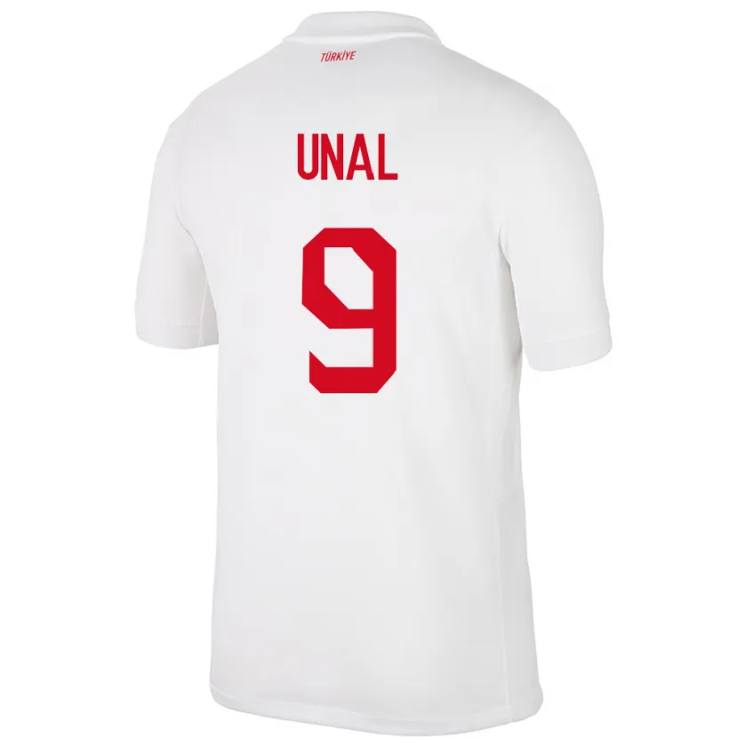 Danxen Mænd Tyrkiet Enes Ünal #9 Hvid Hjemmebane Spillertrøjer 24-26 Trøje T-Shirt