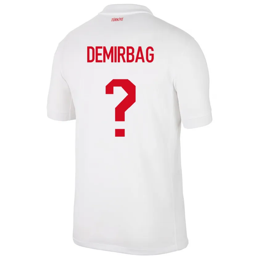 Danxen Mænd Tyrkiet Ozan Demirbağ #0 Hvid Hjemmebane Spillertrøjer 24-26 Trøje T-Shirt