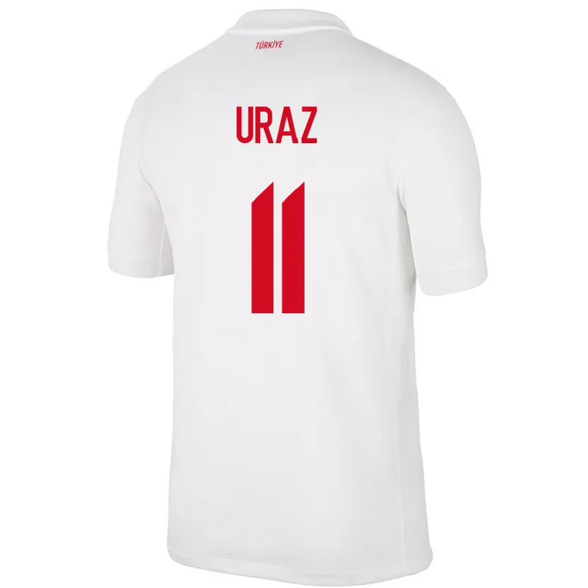 Danxen Mænd Tyrkiet Yağmur Uraz #11 Hvid Hjemmebane Spillertrøjer 24-26 Trøje T-Shirt