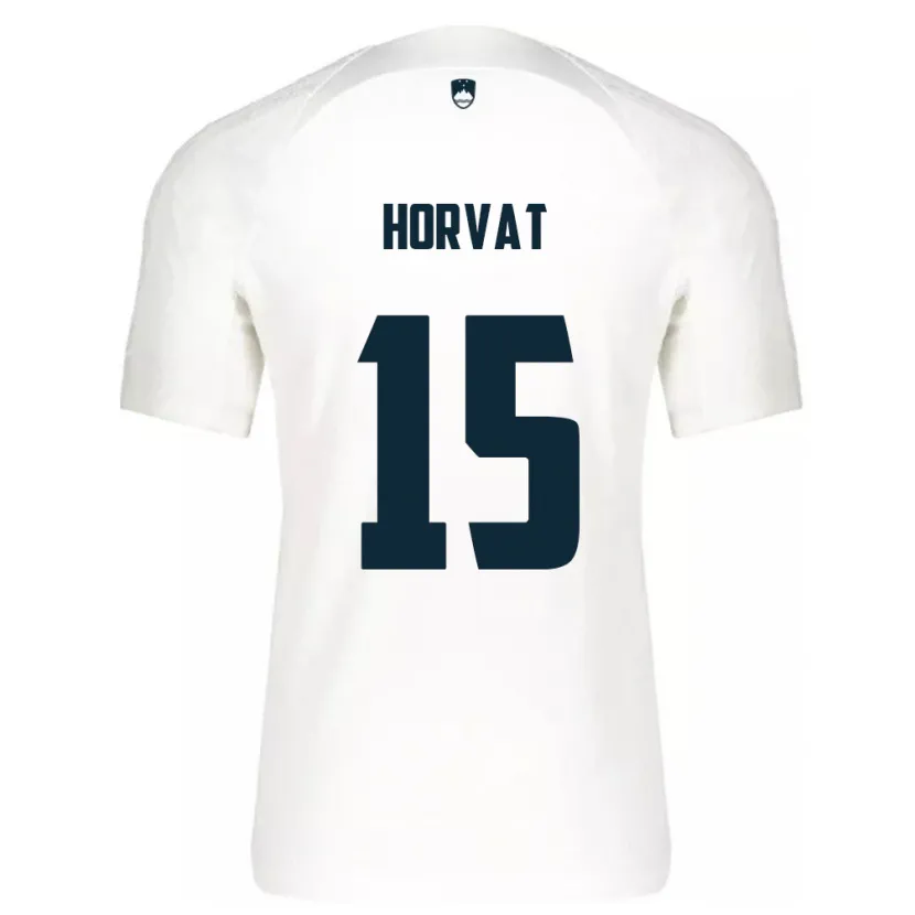 Danxen Mænd Slovenien Tomi Horvat #15 Hvid Hjemmebane Spillertrøjer 24-26 Trøje T-Shirt