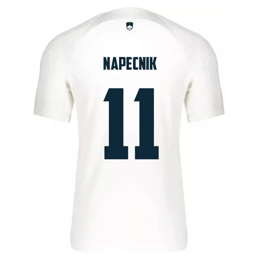 Danxen Mænd Slovenien Gal Napecnik #11 Hvid Hjemmebane Spillertrøjer 24-26 Trøje T-Shirt